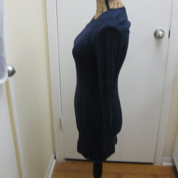 NWOT Express navy black sweater dress XS extra sm - Picture 2 of 5